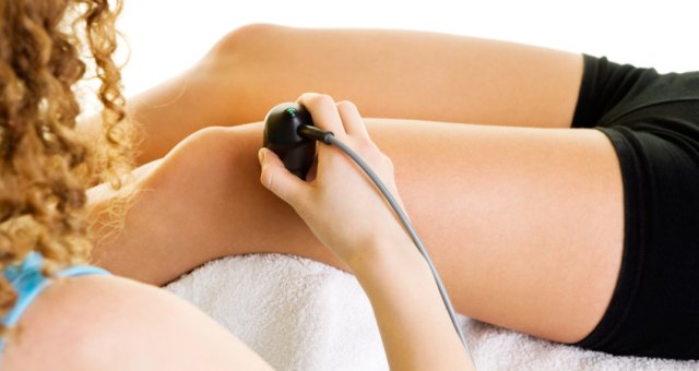 Ultrasound equipment being used